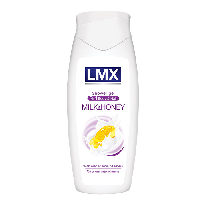 LMX gel za tuširanje 2u1 za kosu i telo Milk & Honey 