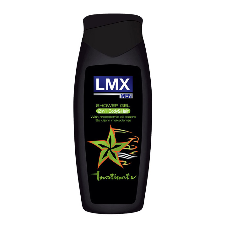 LMX MEN gel za tuširanje 2u1 za kosu i telo Instinct 