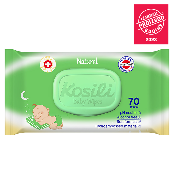 Kosili Natural Baby vlažne maramice