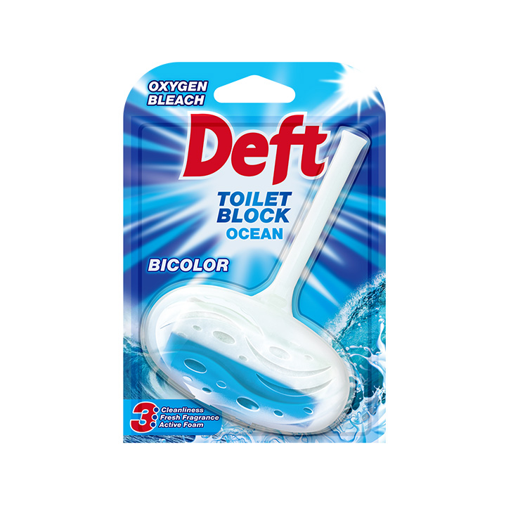 DEFT Bicolor tvrdi wc osveživač Ocean