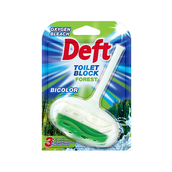 DEFT Bicolor tvrdi wc osveživač Forest