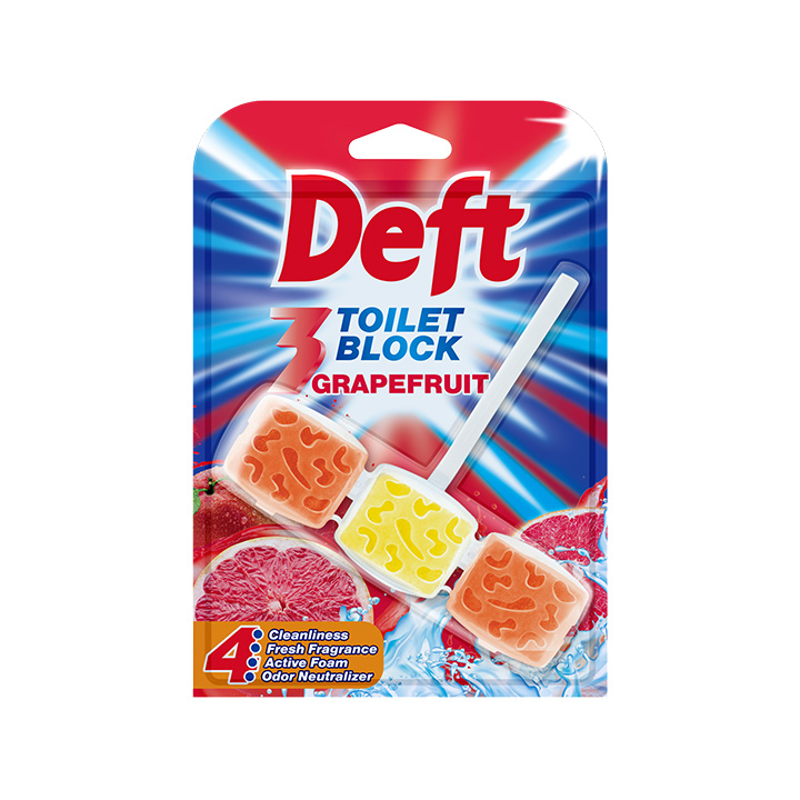 DEFT 3 WC tvrdi osveživač  Grapefruit