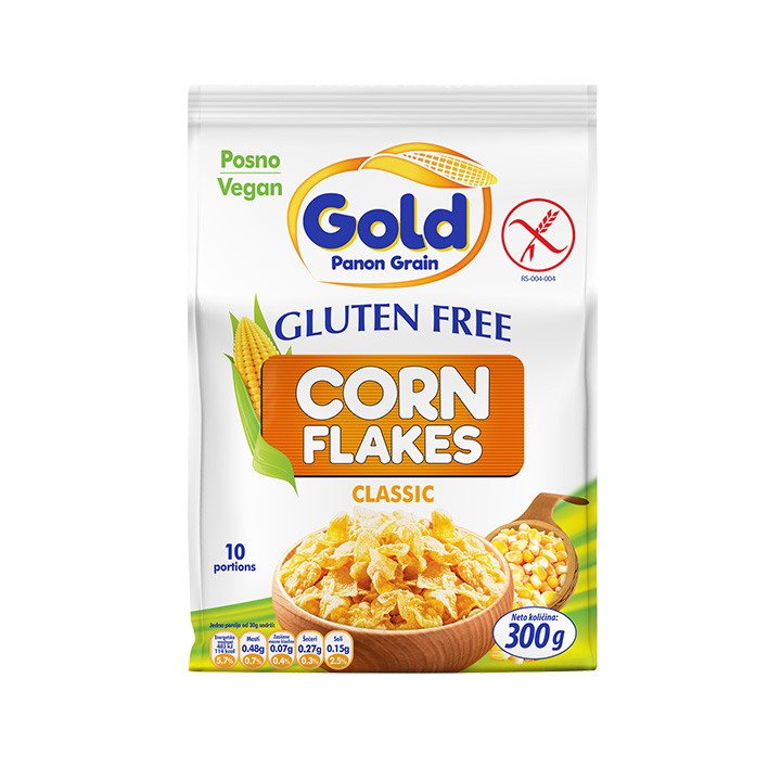 GOLD PANON GRAIN Gluten free Corn Flakes Classic 