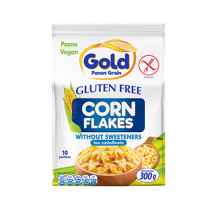 GOLD PANON GRAIN Gluten free Corn Flakes bez dodatih zaslađivača 