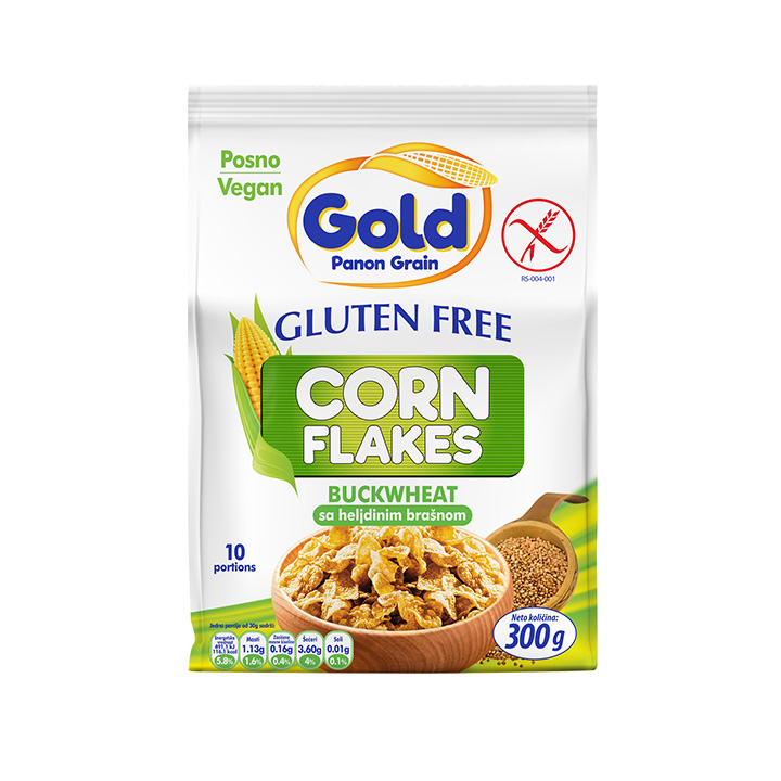 GOLD PANON GRAIN Gluten free Corn Flakes sa heljdinim brašnom 